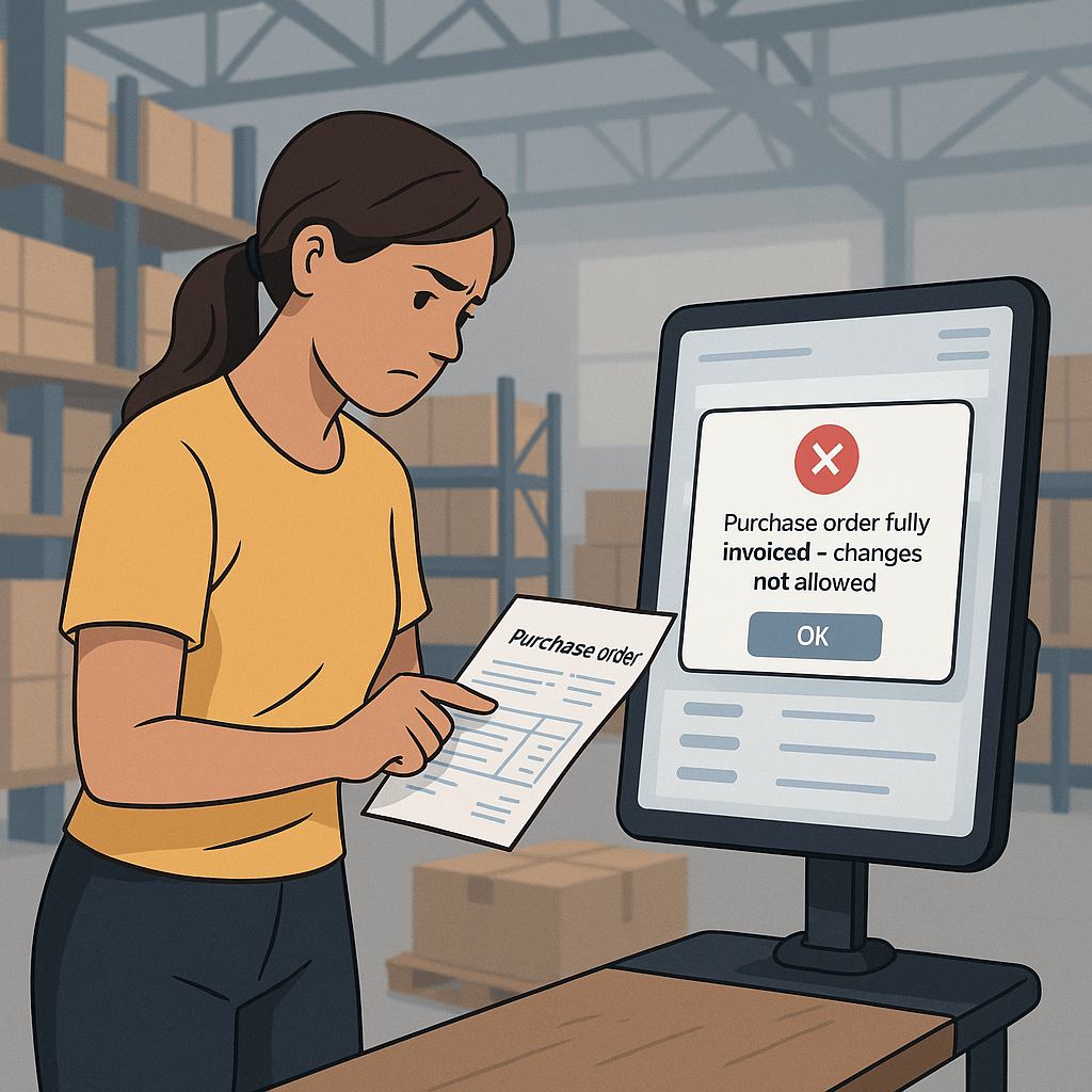 Changes in Fully Invoiced Purchase&nbsp;Orders
