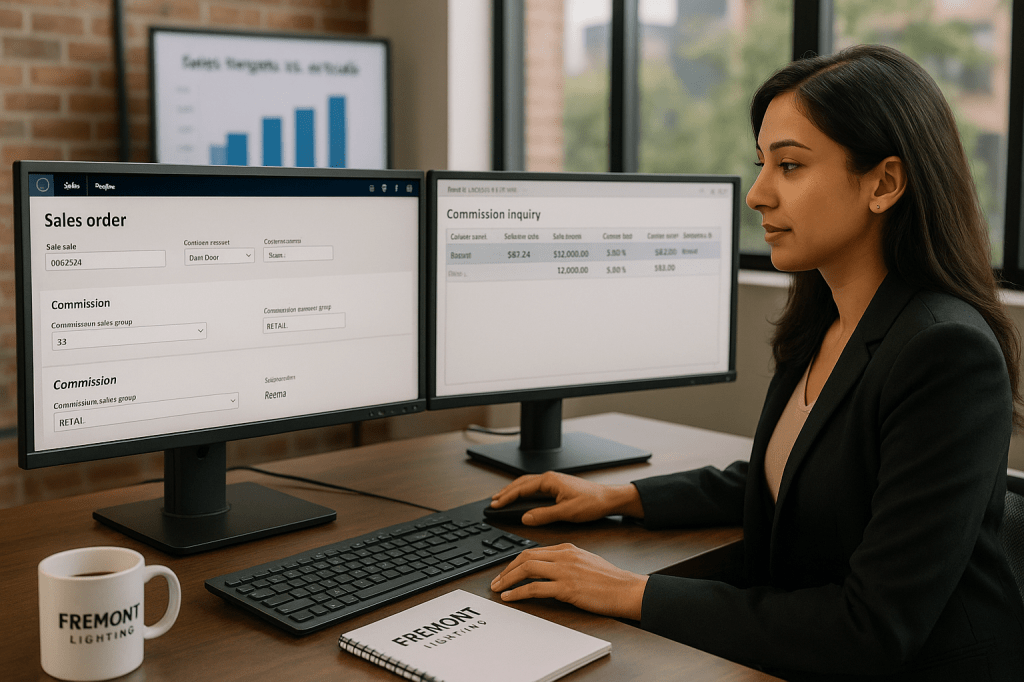 Commissions in sales&nbsp;order